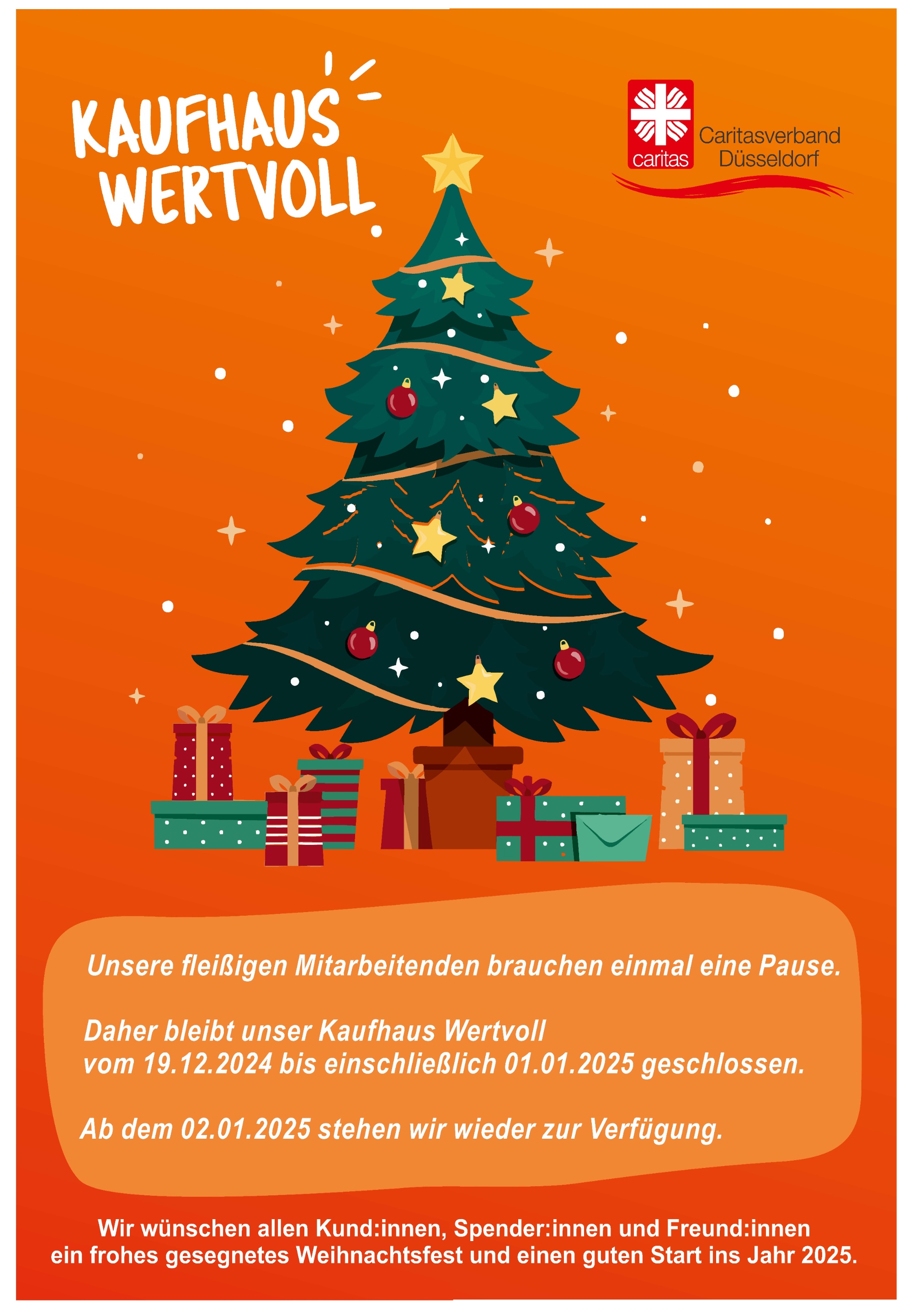 Plakat Backlit Weihnachten 2024